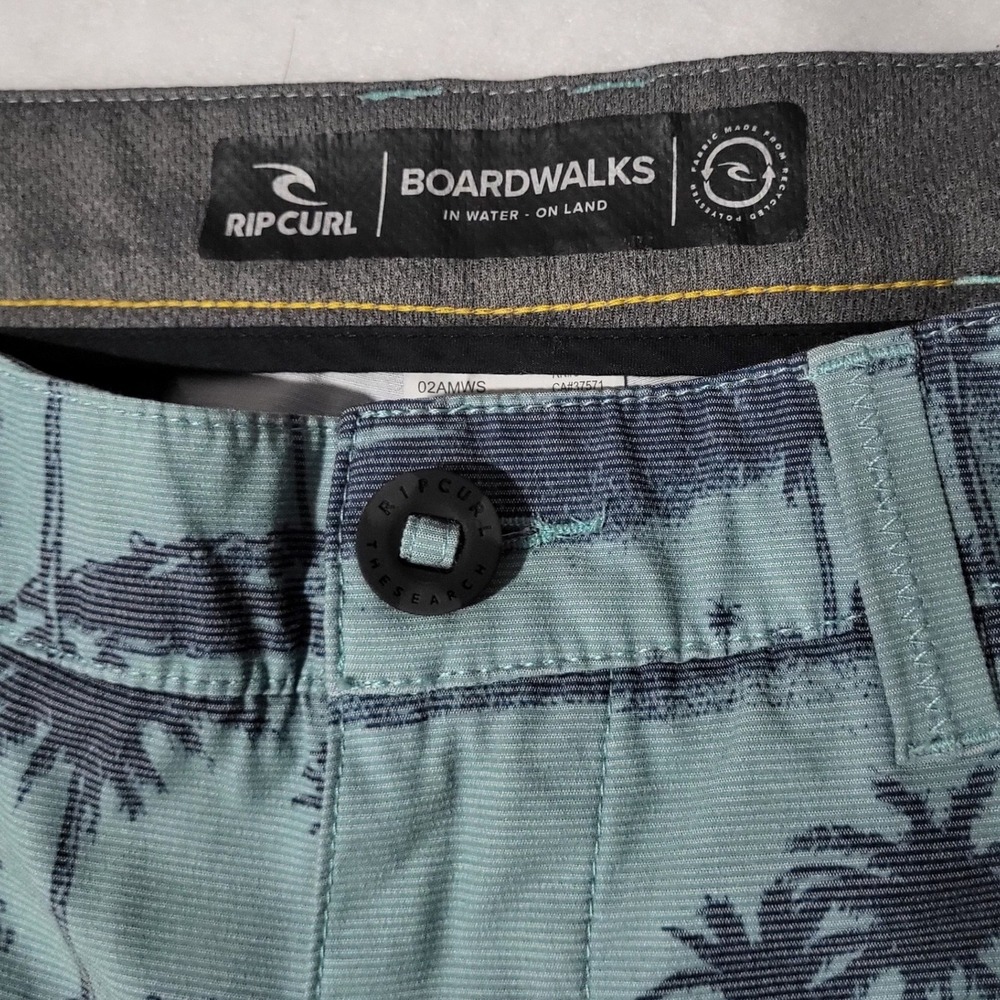 Rip Curl Mirage Boardwalks Board Shorts Mens 34 Hybrid Blue Tropical Beach - Picture 2 of 9